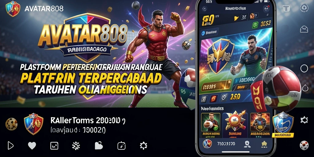 Tampilan utama AVATAR808 dengan berbagai pilihan taruhan olahraga.