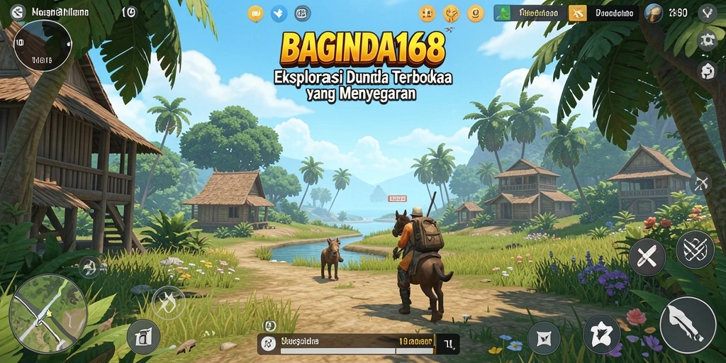 Screenshot menampilkan pengalaman eksplorasi mendalam di dunia terbuka BAGINDA168.