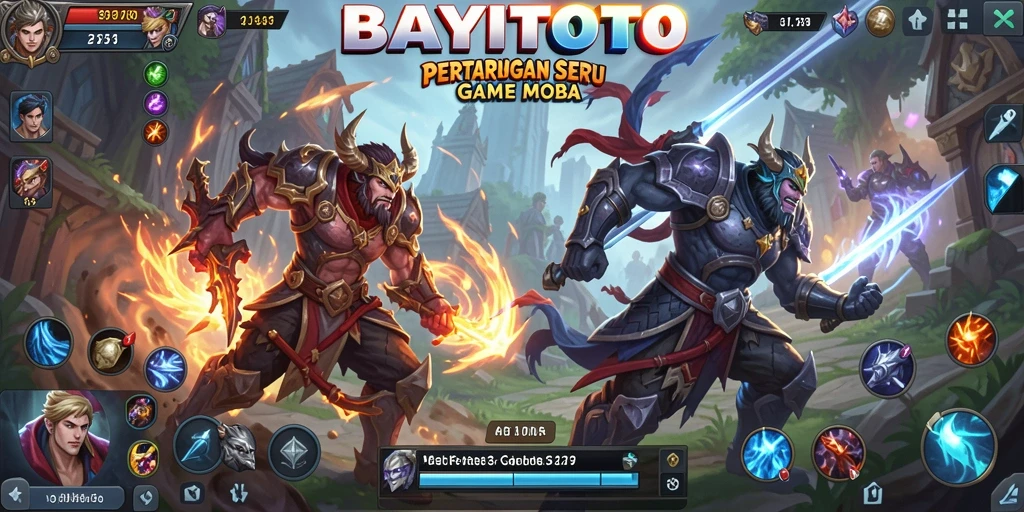 Gameplay seru BAYITOTO dalam aksi MOBA yang memukau.