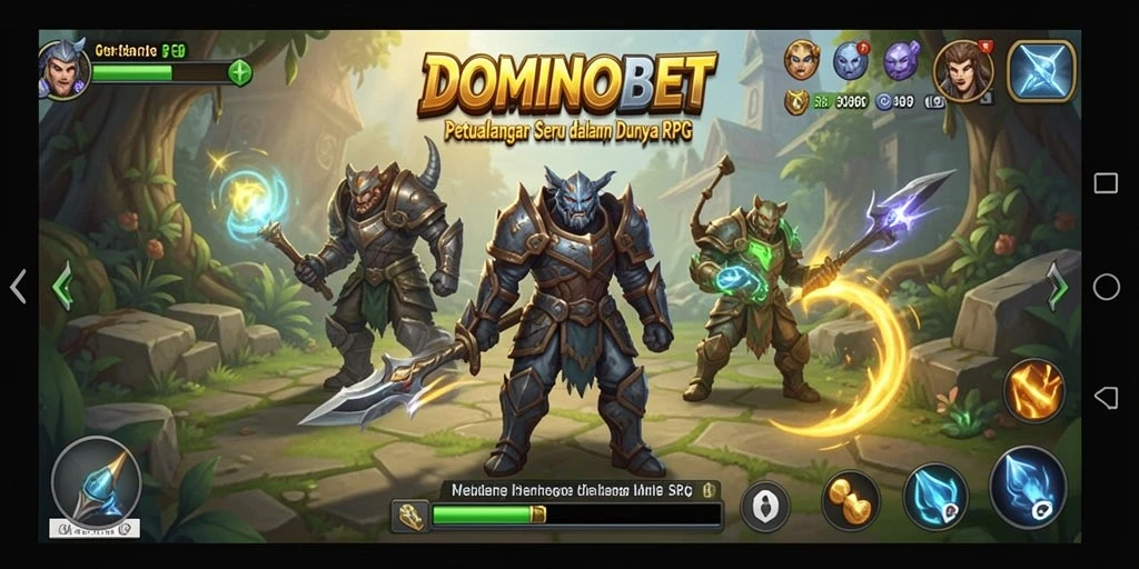 Tampilan gameplay menarik dari DOMINOBET yang membawa pemain ke dunia RPG.