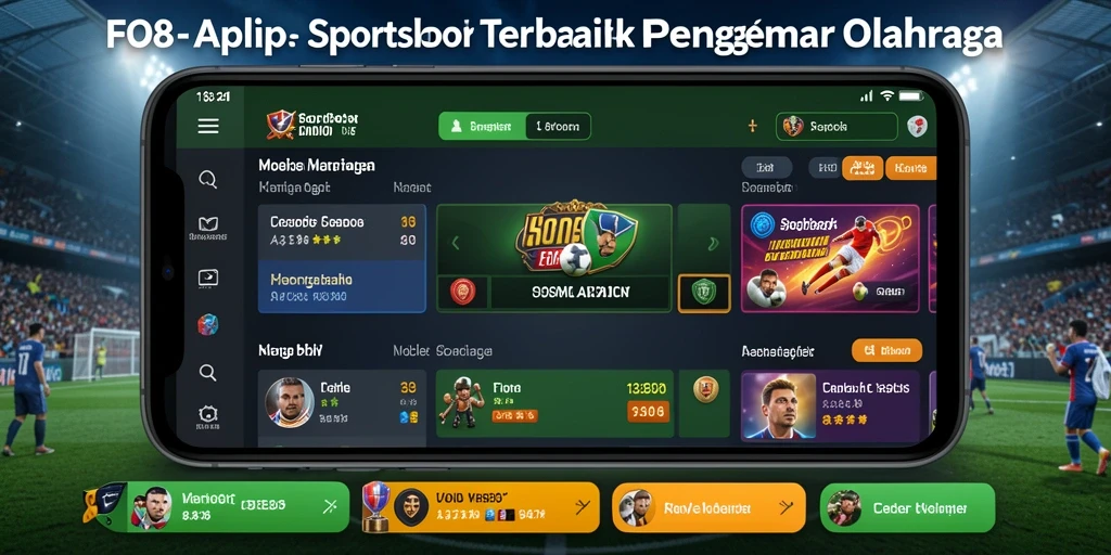 Screenshot utama FO8 menampilkan pengalaman menarik dalam taruhan olahraga.