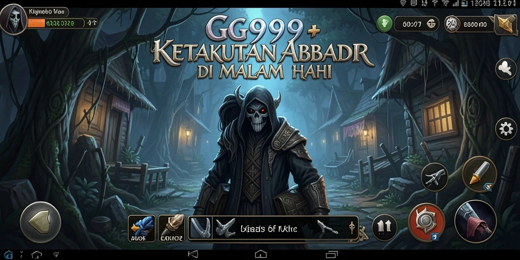 Tampilan gameplay GG999 yang menakutkan dan mencekam.