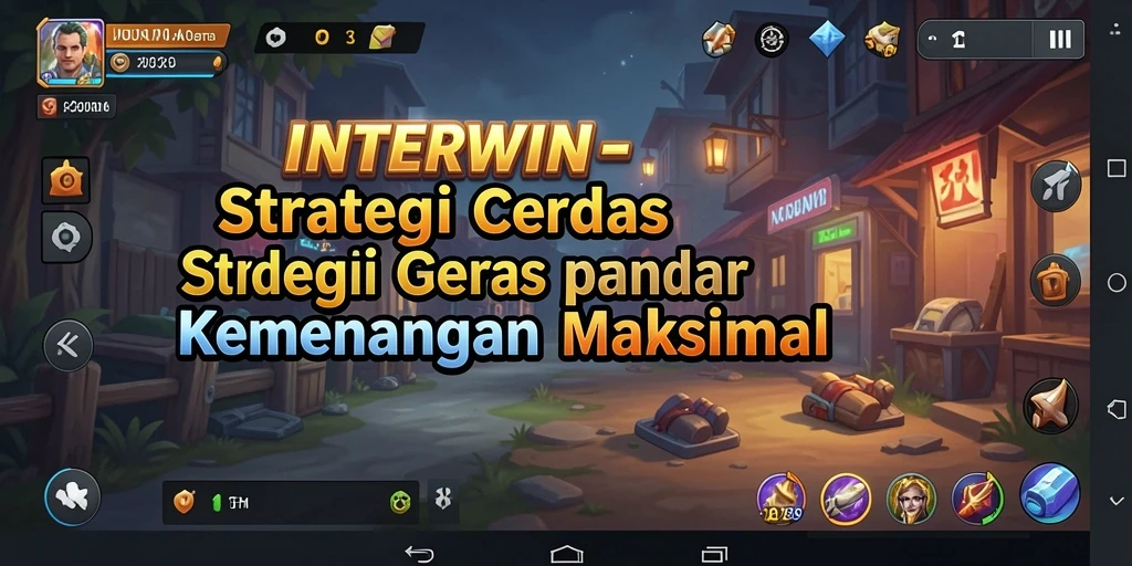 Screenshot utama INTERWIN menampilkan gameplay strategis yang penuh aksi.