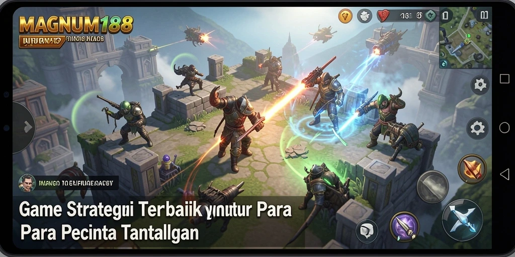 Screenshot gameplay MAGNUM188, menunjukkan action seru dalam strategi pertempuran.