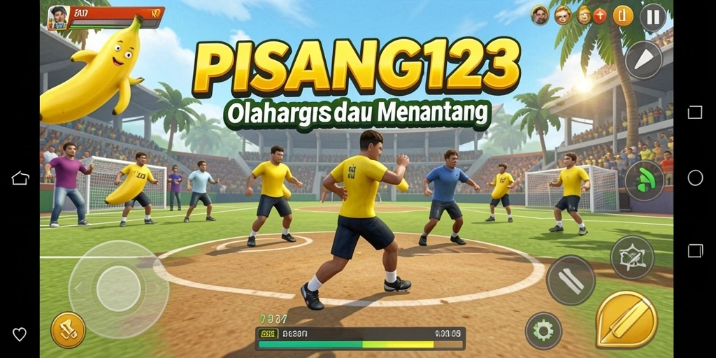 Screenshot gameplay PISANG123 menampilkan aksi olahraga yang dinamis dan seru.