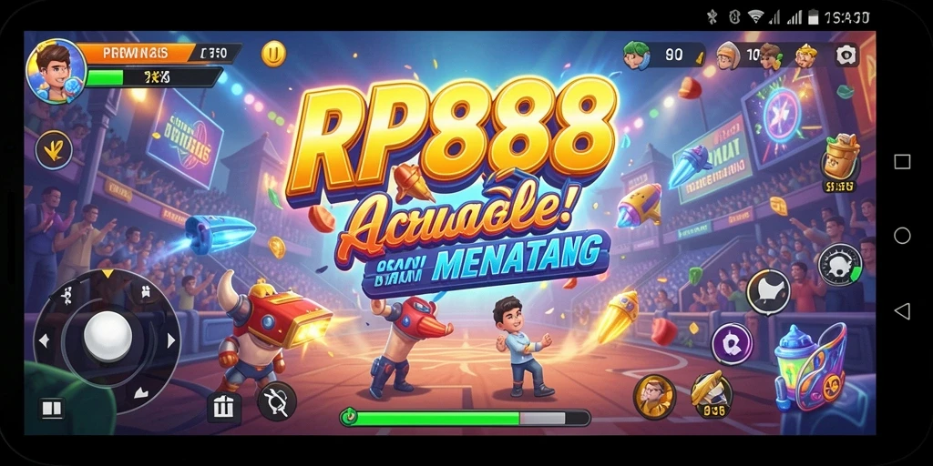 Screenshot utama RP888 menampilkan gameplay menarik dengan aksi Arcade yang seru.