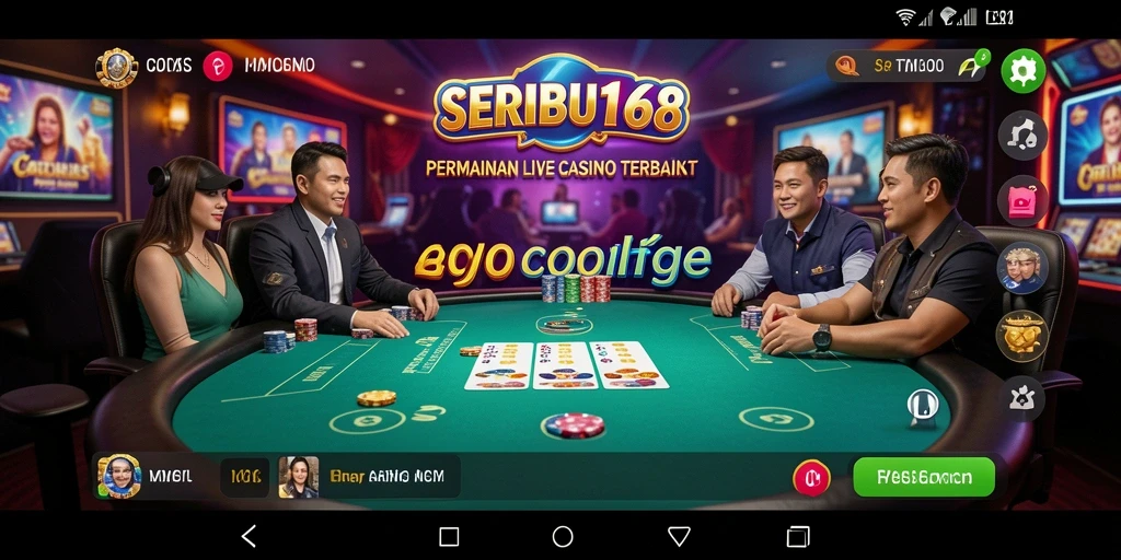 Tampilan gameplay SERIBU168 yang seru dan interaktif di Live Casino.
