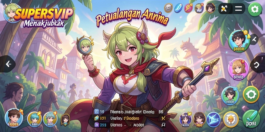 Gameplay seru dengan karakter anime favorit dan grafis memukau.