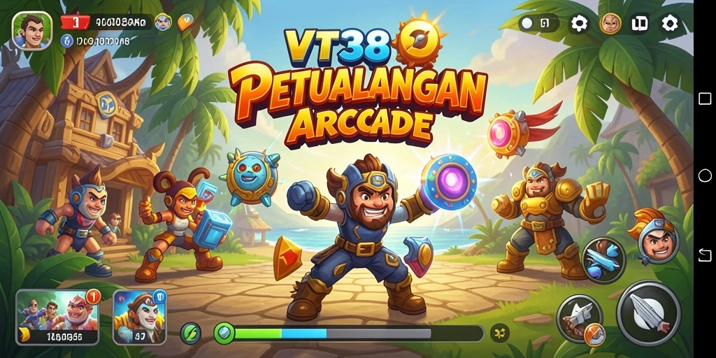 Tampilan gameplay VT38 yang penuh aksi dan tantangan seru.